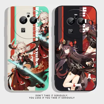 Чехол для телефона Genshin Impact Anime Girl Для OPPO FIND X5 X6 X3 X2 REALME X7 X50 RENO ACE 2 2Z 4Z 4 6 7 Lite 5Z 5F 7Z 4G 5G PRO Case