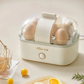 Электрический Бойлер для яиц на 6 яиц, Мини-машина для приготовления яичного крема, яйцеварки для завтрака, Портативная Пароварка, Подогреватель пищи мощностью 200 Вт